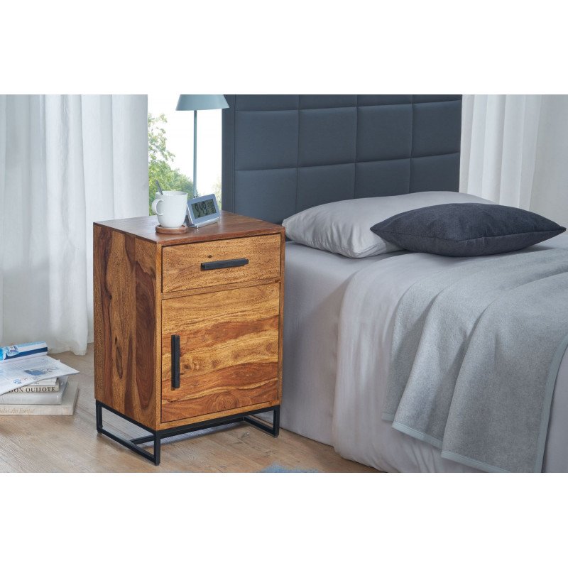 SONALI tömör rózsafa éjjeliszekrény