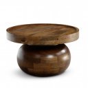 GLOBO design mangófa dohányzóasztal