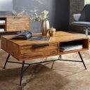 RIMBER tömör rózsafa dohányzóasztal - 87cm