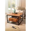 BONDO tömör rózsafa dohányzóasztal - 60cm