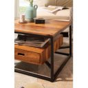 BONDO tömör rózsafa dohányzóasztal - 60cm