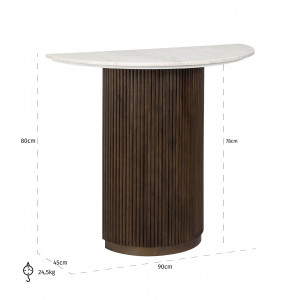 MAYFIELD prémium konzolasztal - 90cm