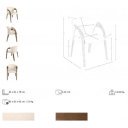 SODETO prémium étkezőszék - beige szövet