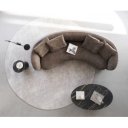 LARNA modern kanapé - taupe/szürke - 260cm