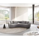 LARNA modern kanapé - taupe/szürke - 260cm