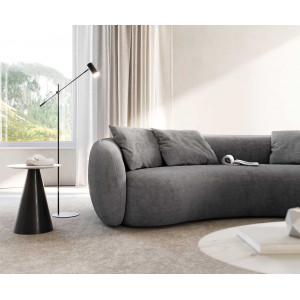 LARNA modern kanapé - taupe/szürke - 260cm
