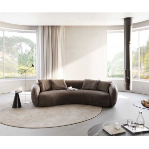 LARNA modern kanapé - taupe/szürke - 260cm