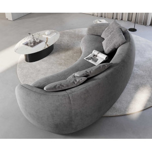 LARNA modern kanapé - taupe/szürke - 260cm