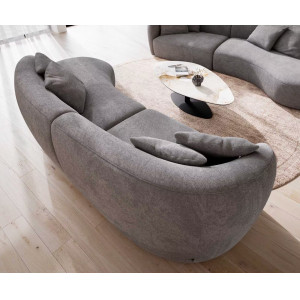 MARINI modern kanapé - taupe/szürke - 330cm