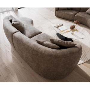 MARINI modern kanapé - taupe/szürke - 330cm