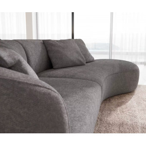 MARINI modern kanapé - taupe/szürke - 330cm