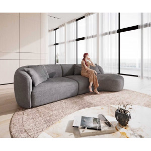 MARINI modern kanapé - taupe/szürke - 330cm