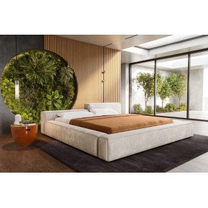 CORVUS prémium  ágykeret -180cm - beige kordbársony DELIFE