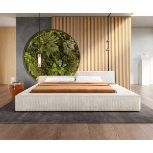 CORVUS prémium  ágykeret -180cm - beige kordbársony