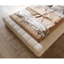 ROWLING prémium  ágykeret -180cm - beige/szürke bouclé