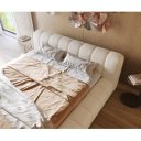 ROWLING prémium  ágykeret -180cm - beige/szürke bouclé