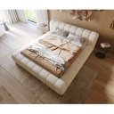 ROWLING prémium  ágykeret -180cm - beige/szürke bouclé