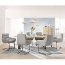 SCOTT prémium kordbársony étkezőszék - beige/szürke