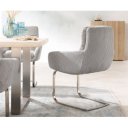 SCOTT prémium kordbársony étkezőszék - beige/szürke