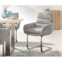 SCOTT prémium kordbársony étkezőszék - beige/szürke