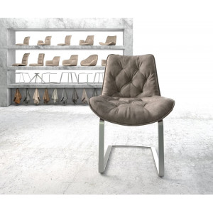 TAIMI-II prémium étkezőszék - taupe/szürke