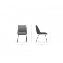 MARVEL prémium étkezőszék - fehér/szürke