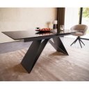 PULSE prémium üveg bővíthető étkezőasztal - 180-220cm