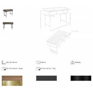 IGLESIAS prémium konzolasztal - 120cm