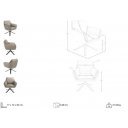 GALLEGO design bőr fotel