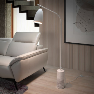 BARRANTES design állólámpa - 147cm - fehér