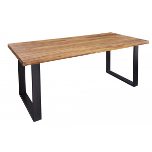 IRON CRAFT tömör rózsafa étkezőasztal - 120/140/160/200 cm
