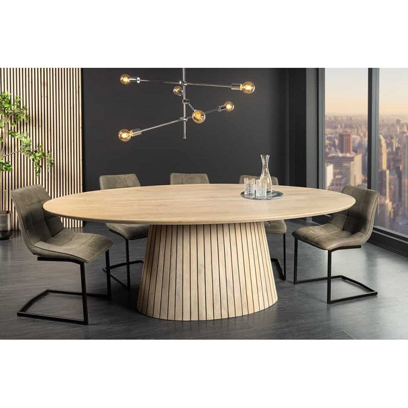DECORAND modern mangófa étkezőasztal - 220cm