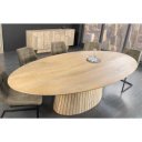 DECORAND modern mangófa étkezőasztal - 220cm