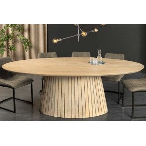 DECORAND modern mangófa étkezőasztal - 220cm