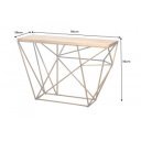 DIAMOND-II modern mangófa konzolasztal - 120cm