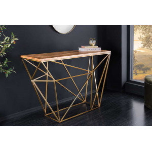 DIAMOND-II modern mangófa konzolasztal - 120cm INVICTA