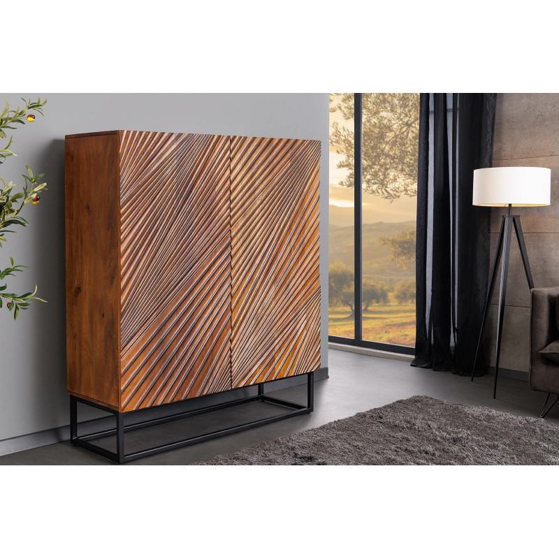 LINE ART modern mangófa szekrény - 120cm