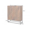 LINE ART modern mangófa szekrény - 120cm