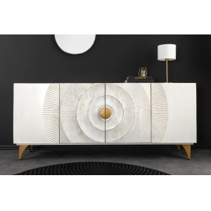 GOLDEN SUNSET komód -177cm - fehér