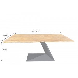 MAMMUT BALANCE tömör akác étkezőasztal - 200cm
