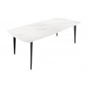 MILANO design kerámia étkezőasztal - 160/180cm - fehér