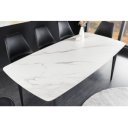 MILANO design kerámia étkezőasztal - 160/180cm - fehér