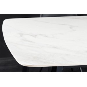 MILANO design kerámia étkezőasztal - 160/180cm - fehér
