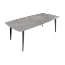 MILANO design kerámia étkezőasztal - 160/180cm - szürke