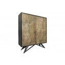 MOUNTAIN SOUL különleges kőfurnéros komód - 120cm - beige