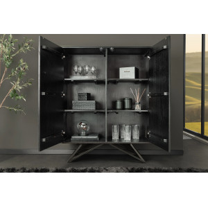 MOUNTAIN SOUL különleges kőfurnéros komód - 120cm - beige