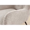AMSTERDAM design bouclé fotel - beige