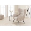 AMSTERDAM design bouclé fotel - beige