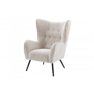AMSTERDAM design bouclé fotel - beige