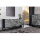 BARRACUDA STAR design teakfa komód - 177cm - szürke